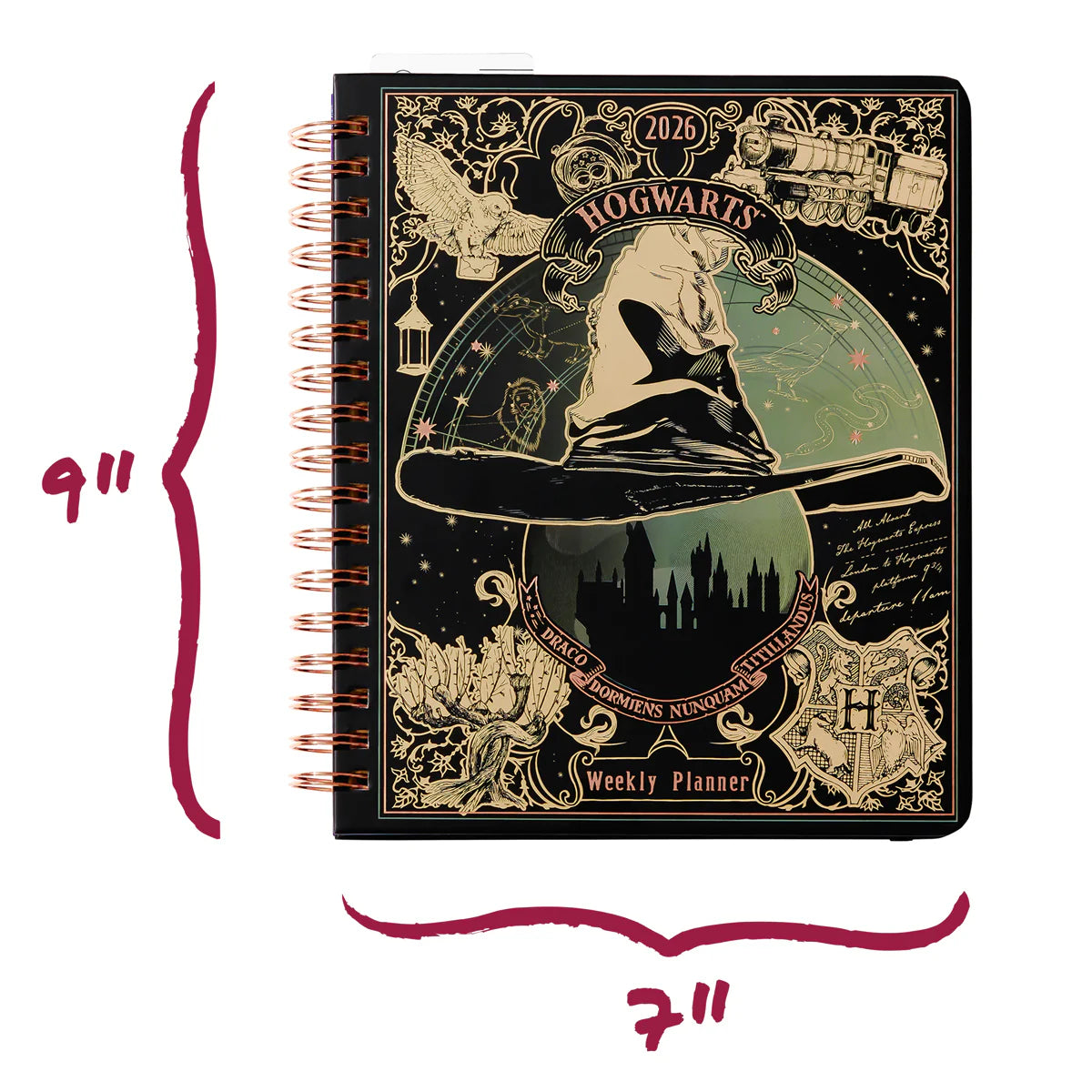 Hogwarts 2026 Magical Weekly Planner — Hardcover