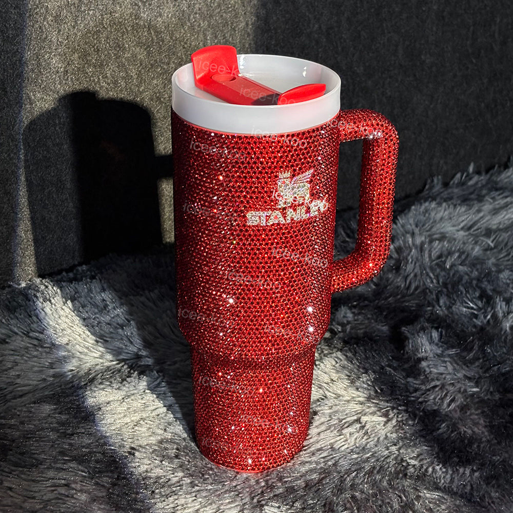 Dr Pepper Tumbler 40oz Diamond Studded