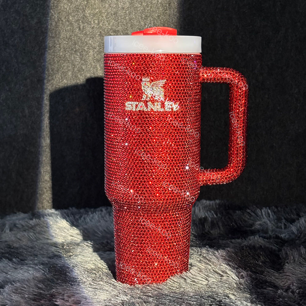Dr Pepper Tumbler 40oz Diamond Studded